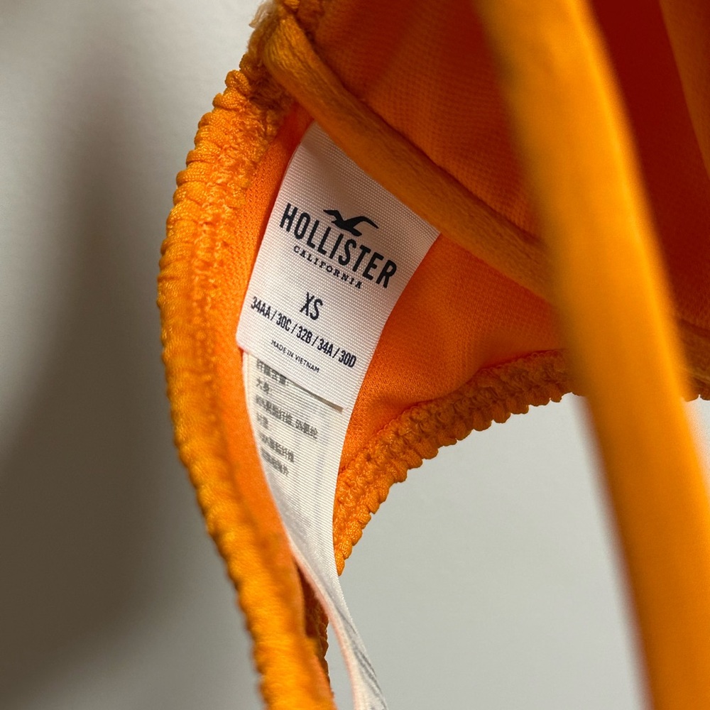 Hollister Bikini Set Purple and Orange Textured - Picture 10 of 10